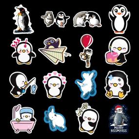 img 2 attached to Penguins Stickers Motorcycles Skateboards Suitcases