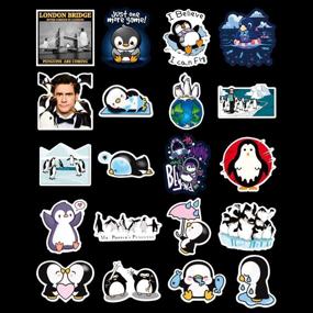 img 3 attached to Penguins Stickers Motorcycles Skateboards Suitcases