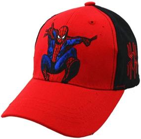 img 1 attached to Spider Cartoon Snapback Baseball Black14 Boys' Accessories