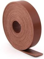 versatile double sided faux leather strip for crafts: brown, 3/4 inch wide, 108 inches long logo