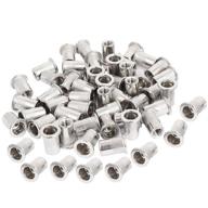 🔩 50pcs m5 rivet nuts: stainless steel threaded insert nutsert rivnuts for m5-0.8 threads logo