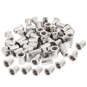 img 3 attached to 🔩 50pcs M5 Rivet Nuts: Stainless Steel Threaded Insert Nutsert Rivnuts for M5-0.8 Threads