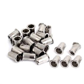 img 2 attached to 🔩 50pcs M5 Rivet Nuts: Stainless Steel Threaded Insert Nutsert Rivnuts for M5-0.8 Threads