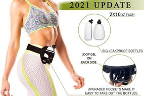 img 2 attached to G-Run Hydration Running Belt with Bottles - Hydration Waist Belt for Women and Men - Universal Phone Holder - Fuel Pouch for Marathon Runners - Ideal for Jogging, Cycling, and Biking