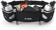 g-run hydration running belt with bottles - hydration waist belt for women and men - universal phone holder - fuel pouch for marathon runners - ideal for jogging, cycling, and biking логотип