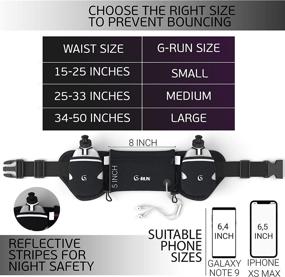 img 3 attached to G-Run Hydration Running Belt with Bottles - Hydration Waist Belt for Women and Men - Universal Phone Holder - Fuel Pouch for Marathon Runners - Ideal for Jogging, Cycling, and Biking