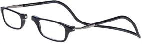 img 1 attached to 👓 CliC Magnetic Reading Glasses with Long Temples, Computer Readers, Replaceable Lens - Original Long (Black, 2.50 Magnification)