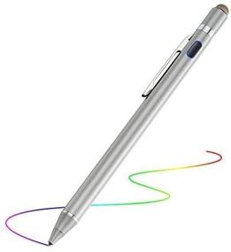 img 3 attached to 🖊️ Enhance Your Digital Experience with the 2-in-1 Active Stylus Digital Pen: Fine Tip for iPad iPhone Samsung Tablets, Drawing & Writing on Touchscreen Phones and Tablets, Grey