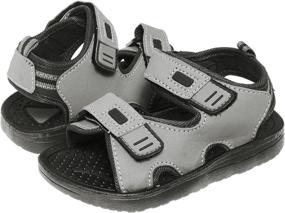 img 4 attached to Comfortable and Stylish Skysole Adjustable Lightweight Sandals for Toddler Boys