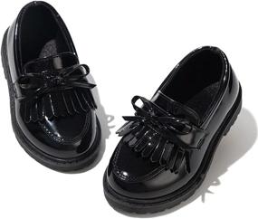 img 2 attached to 👞 Stylish KIDSUN Lace Up Oxford Uniform Boys' Shoes – Perfect for a Classy Look!