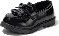 👞 stylish kidsun lace up oxford uniform boys' shoes – perfect for a classy look! logo
