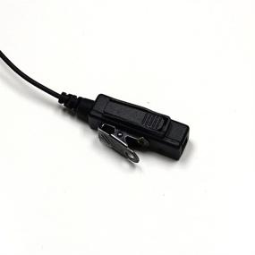 img 2 attached to MaximalPower Clear Coil Tube Earbud Headset PTT Mic (4 Pack) W/Kevlar HYTERA 2-Pin Plug With Screw