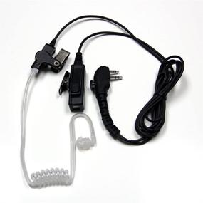 img 3 attached to MaximalPower Clear Coil Tube Earbud Headset PTT Mic (4 Pack) W/Kevlar HYTERA 2-Pin Plug With Screw