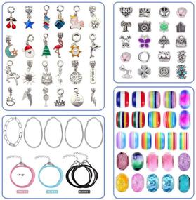 img 2 attached to 🎀 Girls' Teens 8-12: Bracelet Making Kit with Charms