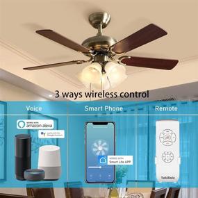 img 3 attached to 🔧 Upgrade Your Ceiling Fan Control with Universal Smart WiFi Remote Kit – Small Size, Bluetooth+WiFi, 3 Speeds, 12 Timing, Alexa and Google Assistant Compatible!