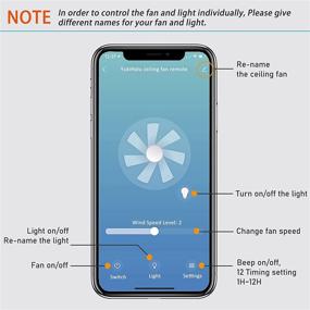 img 1 attached to 🔧 Upgrade Your Ceiling Fan Control with Universal Smart WiFi Remote Kit – Small Size, Bluetooth+WiFi, 3 Speeds, 12 Timing, Alexa and Google Assistant Compatible!