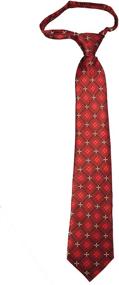 img 2 attached to 👔 Stylish and Vibrant Necktie Accessories: Zipper Multiple Colors for Boys' Special Occasions