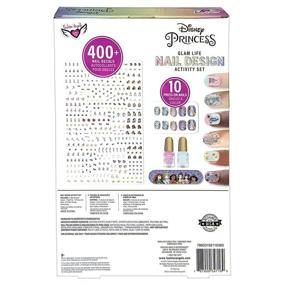 img 3 attached to Disney Princess Nail Design Activity Set with 400+ Nail Decals, Nail Stickers, Nail Polish, Press-On Nails, and Minnie Mouse Emery Board - Perfect for Girls Age 8 and Up