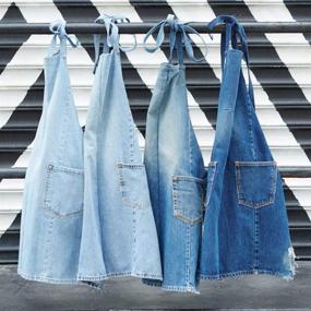 img 2 attached to Colortrak So Miami Collection: The Wynwood Repurposed Denim Apron – Made in Miami, USA