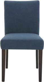 img 3 attached to 🪑 Stone & Beam Linden Classic Upholstered Dining Chair Set, 18.9"W, Pack of 2, in Cadet Blue - Amazon Brand