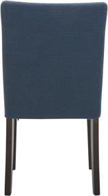 img 2 attached to 🪑 Stone & Beam Linden Classic Upholstered Dining Chair Set, 18.9"W, Pack of 2, in Cadet Blue - Amazon Brand