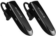 glazata ec200 wireless bluetooth headset - 30 hours talking time (2-pack, black) logo