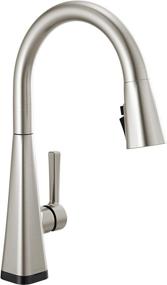 img 4 attached to 🚰 Delta Faucet Lenta Touch Kitchen Faucet in Brushed Nickel, Pull-Down Sprayer Kitchen Faucet, Sink Faucet for Kitchen, Touch2O Technology, SpotShield Stainless Steel - Model 19802TZ-SP-DST