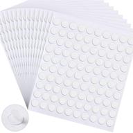 🔘 1500 double sided adhesive dots clear sticky tack removable stickers | acrylic round putty no traces | waterproof sticky dots for crafts, diy art, office supplies | 10mm, pack of 1500 logo