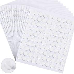 img 4 attached to 🔘 1500 Double Sided Adhesive Dots Clear Sticky Tack Removable Stickers | Acrylic Round Putty No Traces | Waterproof Sticky Dots for Crafts, DIY Art, Office Supplies | 10mm, Pack of 1500