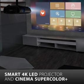 img 3 attached to 🎥 Immerse Yourself in Cinematic Brilliance: ViewSonic X100-4K Smart LED Projector with Dual Harman Kardon Speakers and Cutting-Edge Features