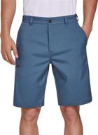 🏌️ puli men's golf hybrid dress shorts: stylish chino stretch with quick-dry technology and convenient pockets logo