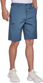 img 3 attached to 🏌️ PULI Men's Golf Hybrid Dress Shorts: Stylish Chino Stretch with Quick-Dry Technology and Convenient Pockets