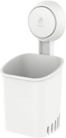 img 4 attached to 🪥 LEVERLOC Toothbrush Holder: Drill-Free Suction Cup for Bathroom and Kitchen