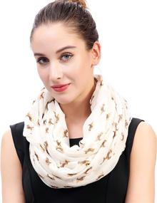 img 4 attached to Lina Lily Beagle Infinity Lightweight Women's Accessories and Scarves & Wraps