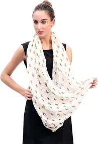 img 1 attached to Lina Lily Beagle Infinity Lightweight Women's Accessories and Scarves & Wraps
