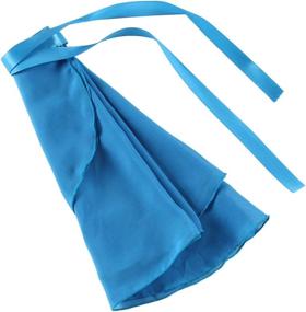 img 1 attached to 👗 Girls Ballerina Sheer Wrap Ballet Tutu Dress Child Dance Skate Scarf - Tie Waist Chiffon Dance Skirts for Dancewear