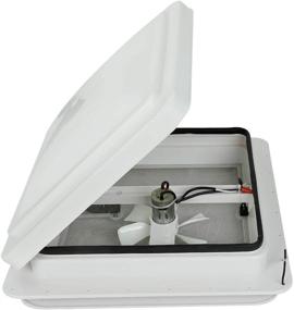 img 2 attached to BLACKHORSE-RACING 14" RV Roof Vent with 12V Fan and Universal White Lid - Camper Trailer Essential