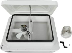 img 3 attached to BLACKHORSE-RACING 14" RV Roof Vent with 12V Fan and Universal White Lid - Camper Trailer Essential