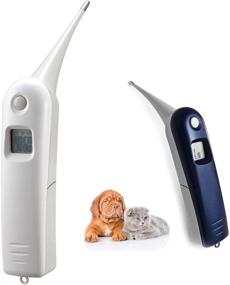 img 4 attached to 🐾 Fast Digital Veterinary Thermometer for Pets - AURYNNS Pet Thermometer for Dogs, Cats, Horses, Cattle, Pigs, Birds, and Sheep (Battery Included)