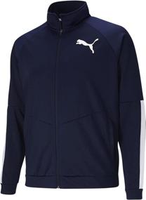 img 2 attached to PUMA Contrast Jacket Peacoat White Sports & Fitness in Leisure Sports & Game Room