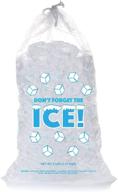 🧊 convenient drawstring plastic ice bags for easy storage and handling logo