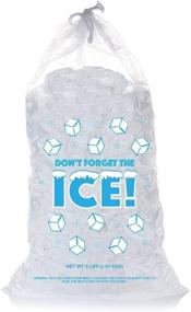 img 1 attached to 🧊 Convenient Drawstring Plastic Ice Bags for Easy Storage and Handling