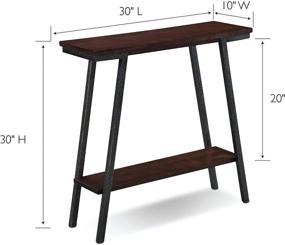 img 3 attached to Stylish & Functional Leick Empiria Modern Industrial Hall Stand - Walnut: Enhance Your Entryway Décor!