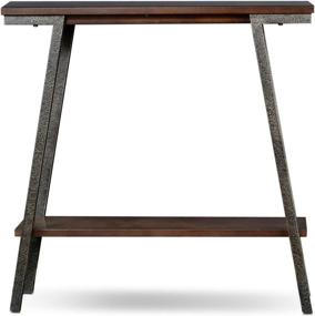 img 1 attached to Stylish & Functional Leick Empiria Modern Industrial Hall Stand - Walnut: Enhance Your Entryway Décor!