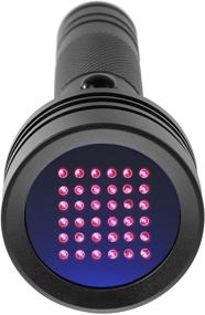 img 3 attached to 🔦 MAINENG LED UV Black Light Flashlight: Powerful 36 LEDs Matrix 365nm Ultraviolet Blacklight with Rechargeable 18650 Battery – Ideal for Searching Bed Bugs, Minerals, NDT, Pet Urine, and Dry Stains + Goggles