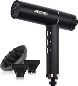 img 4 attached to 💨 SHRATE Hair Dryer: Powerful Brushless Motor Ionic Blow Dryer for Healthy Hair"