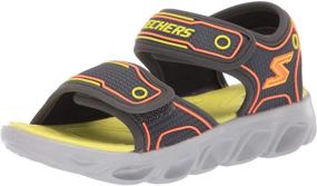 img 4 attached to Сандалии для маленьких мальчиков Skechers Hypno Splash Orange - стильные и удобные