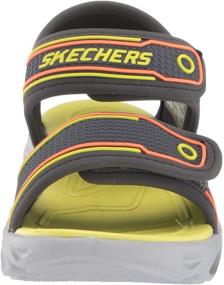 img 3 attached to Сандалии для маленьких мальчиков Skechers Hypno Splash Orange - стильные и удобные