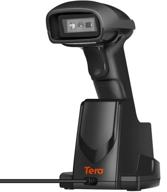 tera 2d qr 1d wireless barcode scanner with usb charging base cradle - handheld bar code reader for fast, precise scanning with automatic sensing logo