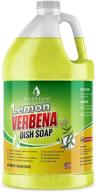 🍋 lemon verbena fragrance dish soap - natural liquid dishwashing degreaser & detergent - gallon bulk refill bottle - cruelty-free - by bastion logo